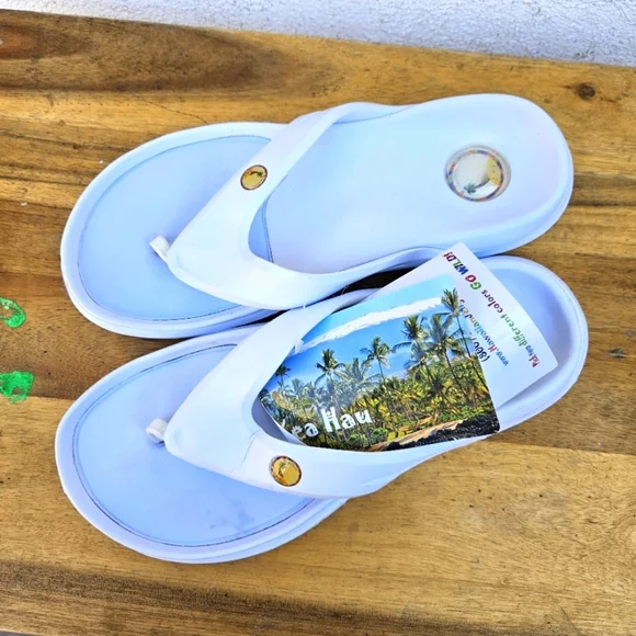 Hawaiian Jellys Ultra Comfort Kea Haú Unisex Sandals Men's Size 8 - Picture 3 of 15